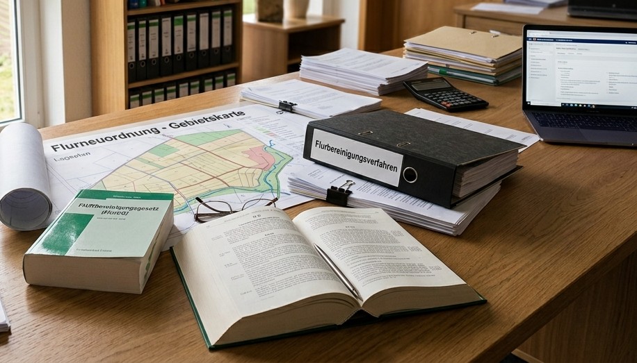 rechtliche Prüfung der Änderung des Flurbereinigungsgebiets